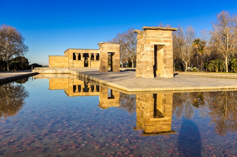 parque oeste templo de debod parques de madrid